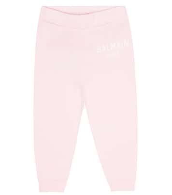 Baby logo cotton sweatpants | Balmain Kids
