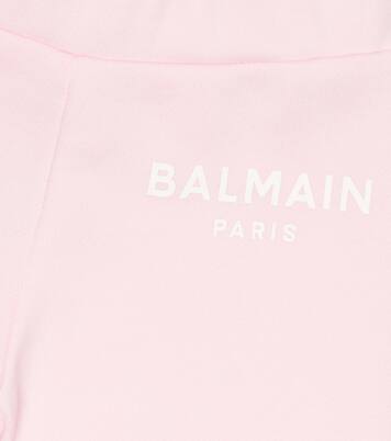 Baby logo cotton sweatpants | Balmain Kids