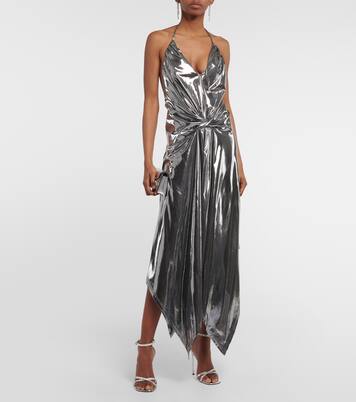 Robe midi métallisée | Alexandre Vauthier