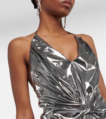 Robe midi métallisée | Alexandre Vauthier