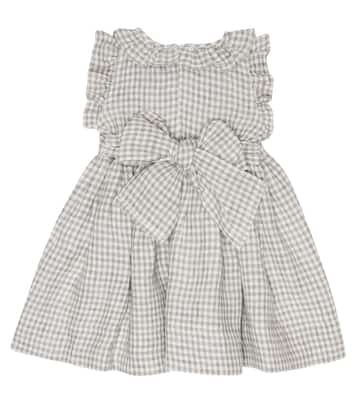 Baby - Abito in lino a quadretti | Il Gufo