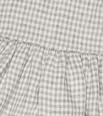 Baby - Abito in lino a quadretti | Il Gufo