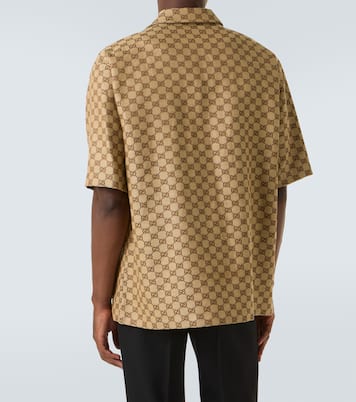 GG jacquard linen-blend shirt | Gucci