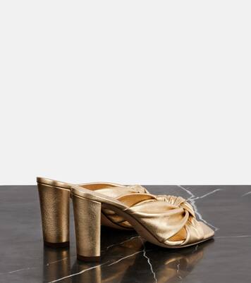 Avenue 85 metallic leather sandals | Jimmy Choo
