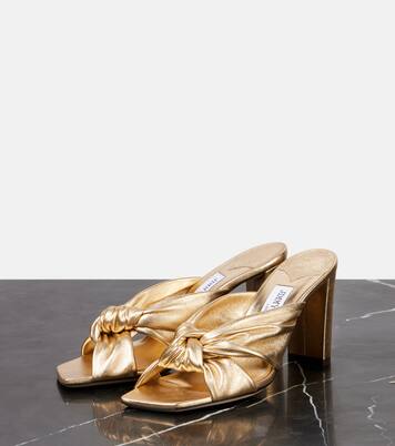 Avenue 85 metallic leather sandals | Jimmy Choo