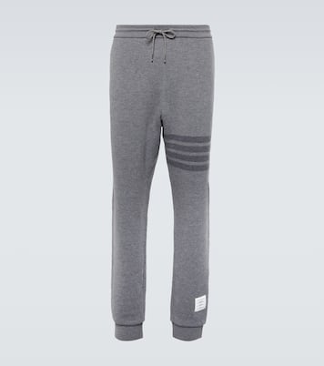 4-Bar wool-blend sweatpants | Thom Browne