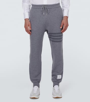 4-Bar wool-blend sweatpants | Thom Browne