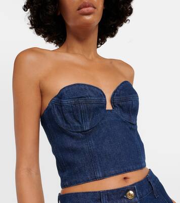 Denim bustier top | Magda Butrym