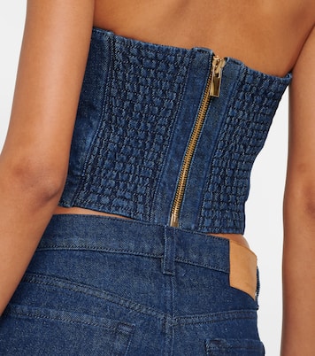 Denim bustier top | Magda Butrym