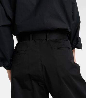 Pantalon ample à taille mi-haute en coton | Lemaire