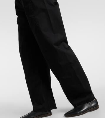Pantalon ample à taille mi-haute en coton | Lemaire