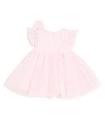 Baby - Abito in tulle a pois | Monnalisa