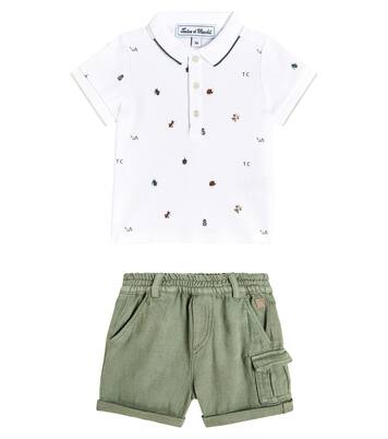 Set aus Polohemd und Shorts aus Baumwolle | Tartine et Chocolat