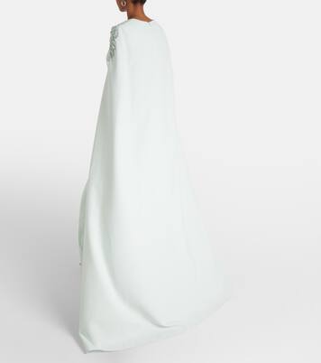 Robe longue Mattia en crêpe à ornements | Safiyaa