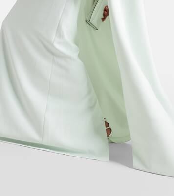 Robe longue Mattia en crêpe à ornements | Safiyaa