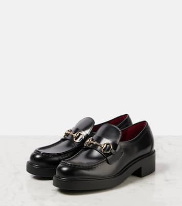 Horsebit leather loafers | Gucci