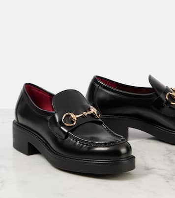 Horsebit leather loafers | Gucci
