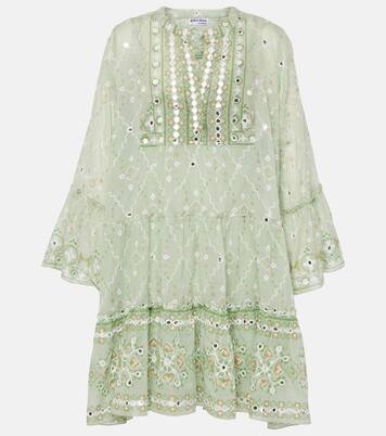 Besticktes Minikleid aus Baumwolle | Juliet Dunn