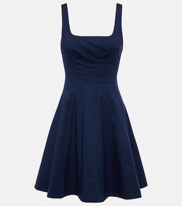 Vestido corto Wells de popelín | Staud