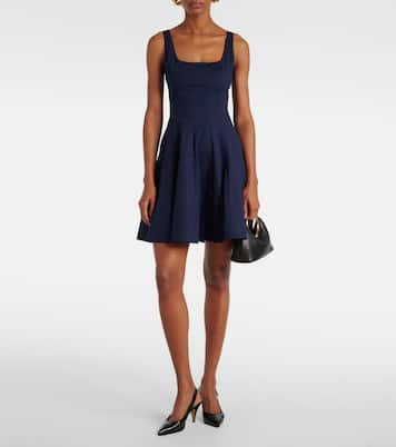 Vestido corto Wells de popelín | Staud