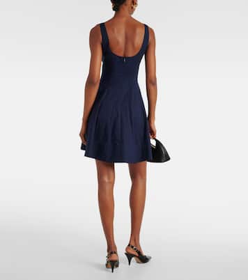 Vestido corto Wells de popelín | Staud