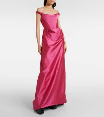 Robe longue en satin crêpe | Vivienne Westwood