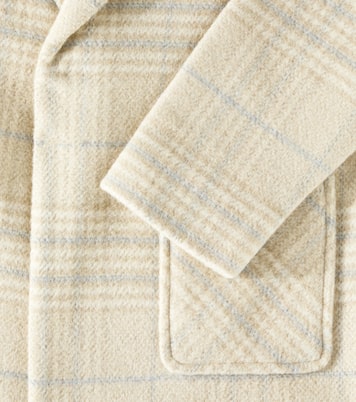 Longline checked coat | Rylee + Cru