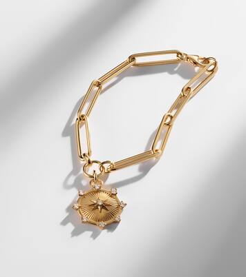 Spark Love 18kt gold chain bracelet with diamonds | FoundRae