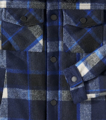 Faux shearling-trimmed checked jacket | Scotch & Soda Kids