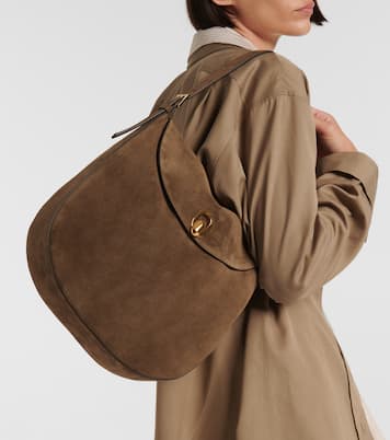 Borsa a spalla Large Tondo in suede | Savette