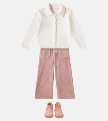 Enola cotton corduroy wide-leg pants | La Coqueta