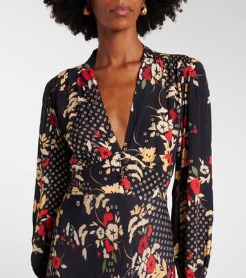 Robe longue Trula à fleurs | Rixo