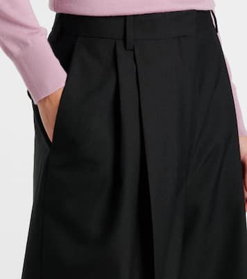 Weite High-Rise-Hose aus Wolle | Dries Van Noten