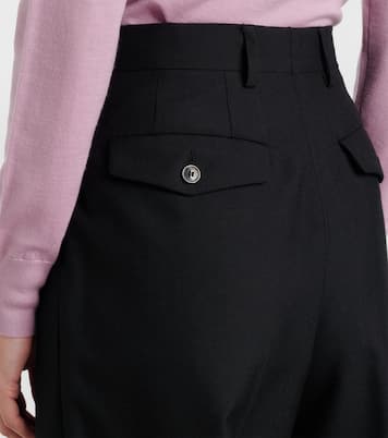Weite High-Rise-Hose aus Wolle | Dries Van Noten