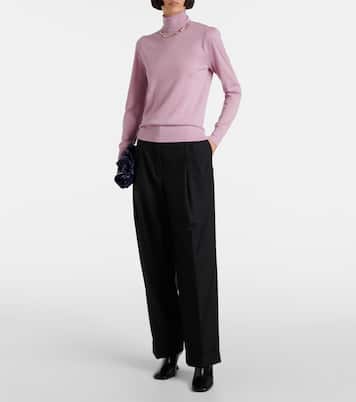 Weite High-Rise-Hose aus Wolle | Dries Van Noten
