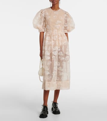 Abito midi con ricamo | Simone Rocha