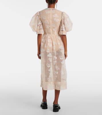 Abito midi con ricamo | Simone Rocha