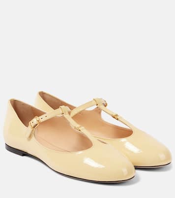 Marcie patent leather Mary Jane flats | Chloé