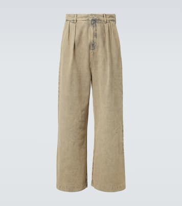 Pleated wide-leg jeans | Loewe