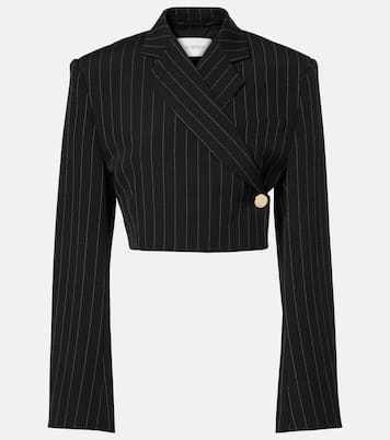 Blazer cropped Utopia con raya diplomática | Sportmax