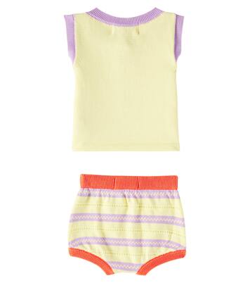 婴幼儿 — Flower棉质上衣与短裤套装 | Bobo Choses