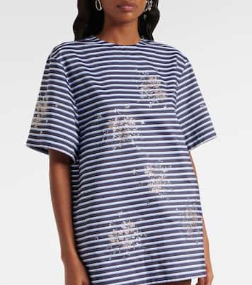Verziertes T-Shirt aus Baumwoll-Jersey | Rabanne