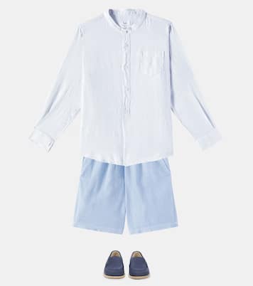 Cotton and linen Bermuda shorts | Il Gufo