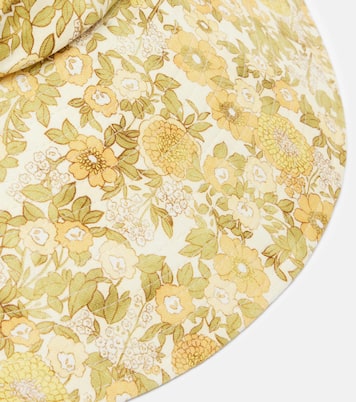 Sombrero Gabriella de lino floral | Alémais