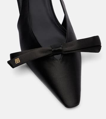 Ballerines slingback Nano BB en satin | Balenciaga