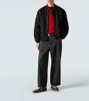 Silk and cotton bomber jacket | A.Presse