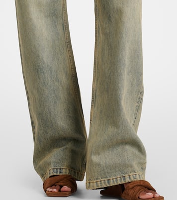 Faded high-rise straight jeans | Entire Studios