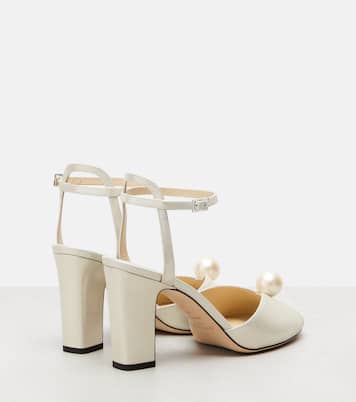 Sacaria 85 leather sandals | Jimmy Choo