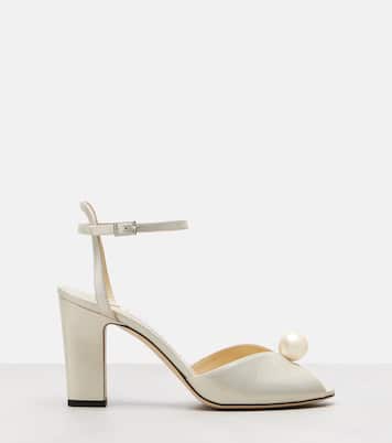 Sacaria 85 leather sandals | Jimmy Choo