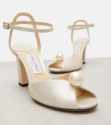 Sacaria 85 leather sandals | Jimmy Choo